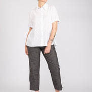 Camicia Emily in garza bianca