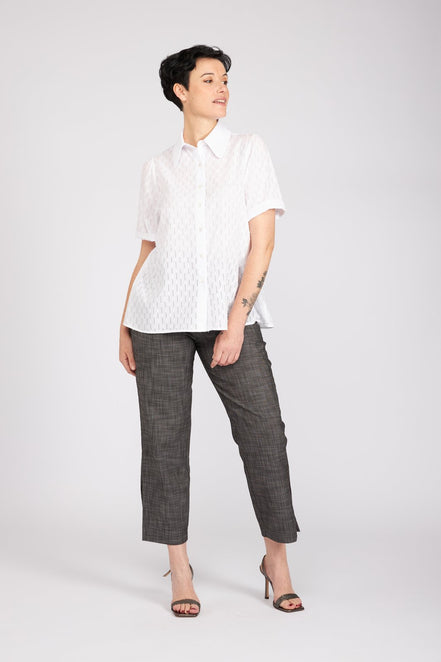 Camicia Emily in garza bianca