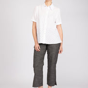 Camicia Emily in garza bianca