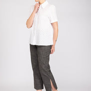 Camicia Emily in garza bianca