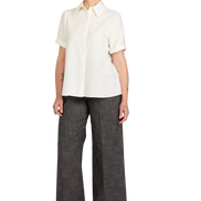 Camicia Emily in plumetis panna
