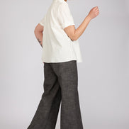Camicia Emily in plumetis panna