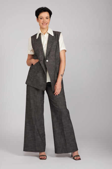 Camicia Emily in plumetis panna
