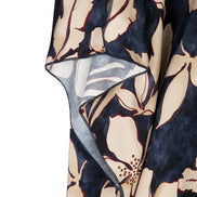 Camicia India fantasia fiori blu vino