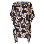 Camicia India fantasia fiori blu vino