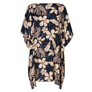 Camicia India fantasia fiori blu vino