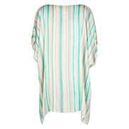 India Shirt in Beige and Green Stripe