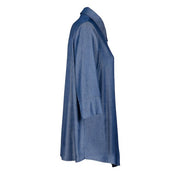 Camicia Milano in satin effetto jeans