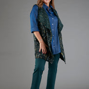 Camicia Milano in satin effetto jeans