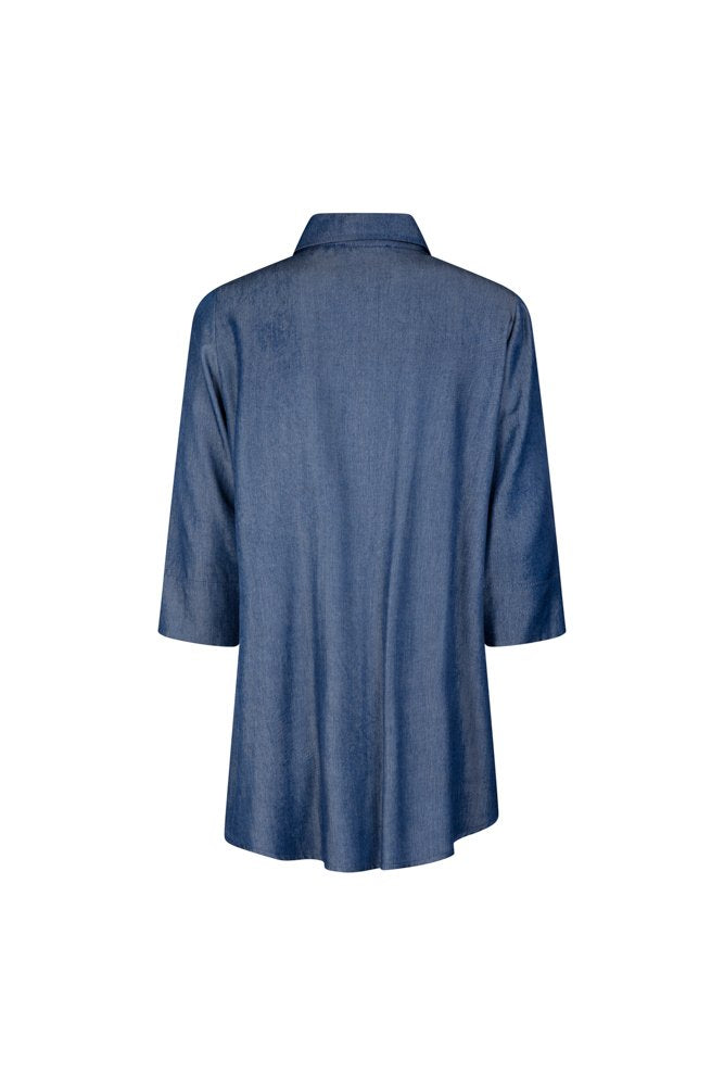 Camicia Milano in satin effetto jeans