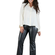 Camicia London techno satin avorio