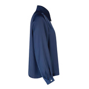 Camicia London techno satin blu