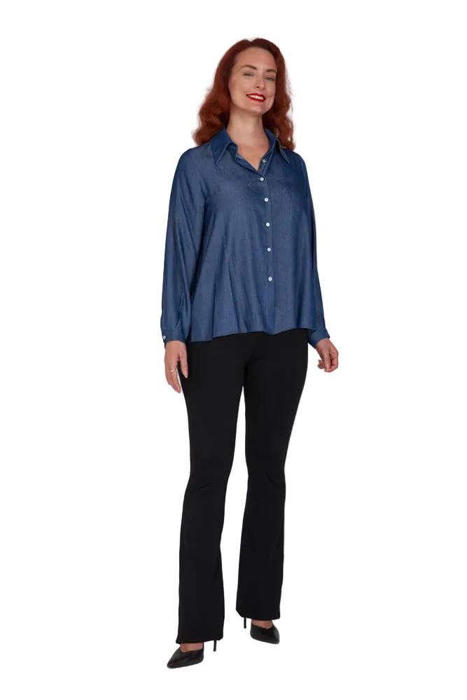 Camicia London in satin jeans