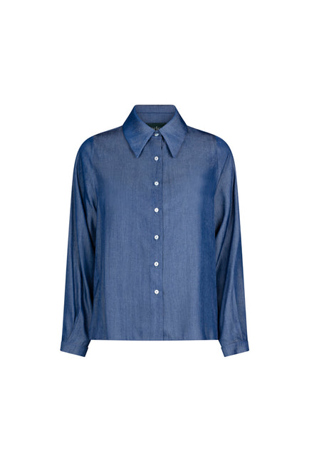 Camicia donna London in satin jeans