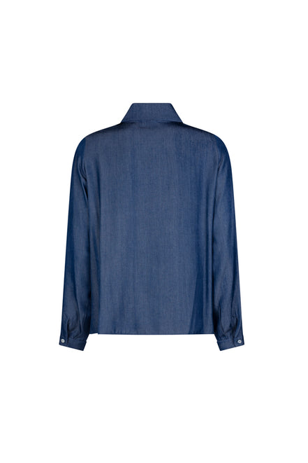 Camicia donna London in satin jeans