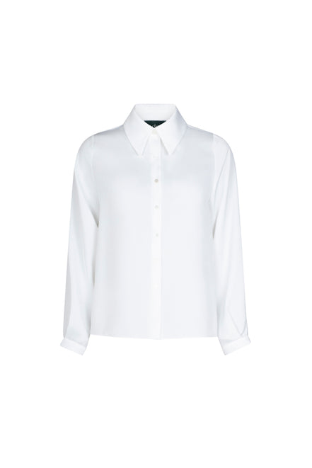 Camicia London techno satin latte