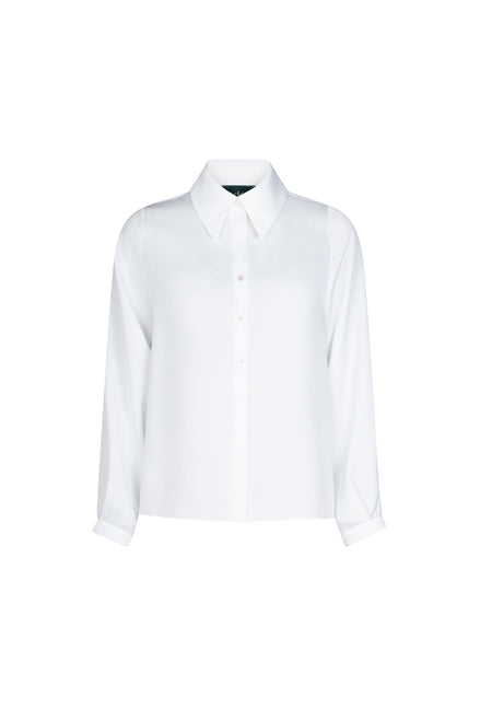 Camicia London techno satin latte