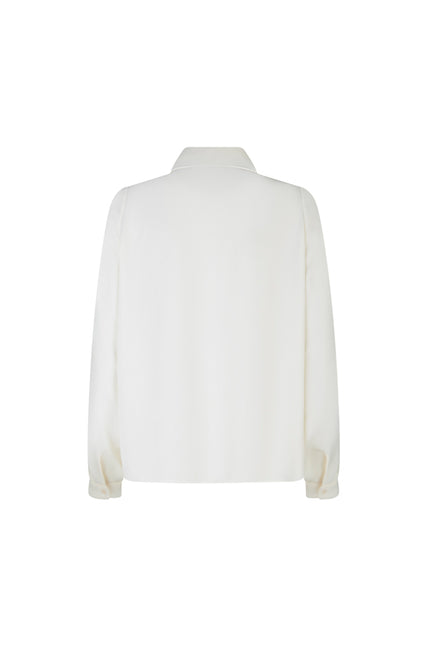 Camicia London techno satin avorio