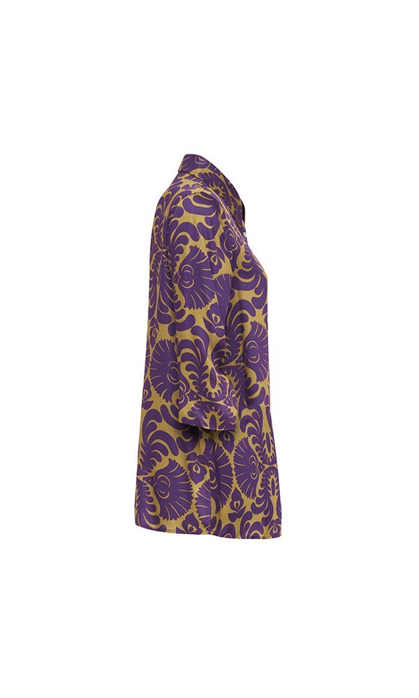 Camicia Milano disegno viola