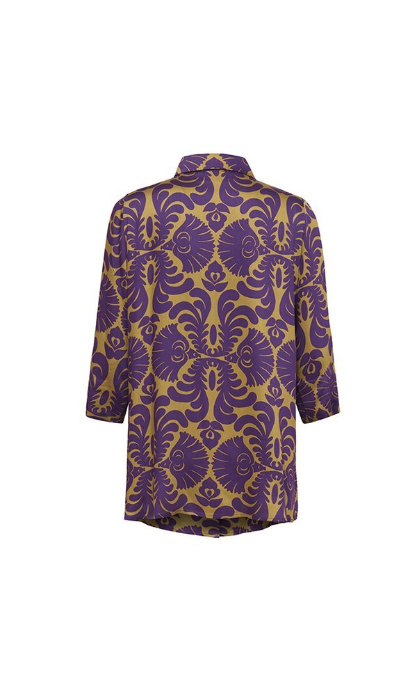 Camicia Milano disegno viola
