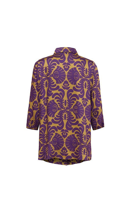 Camicia Milano disegno viola