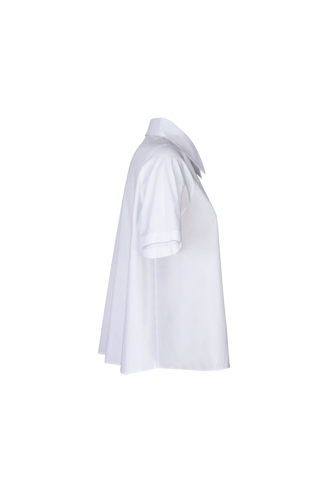 Camicia Torino bianca cotone elasticizzato