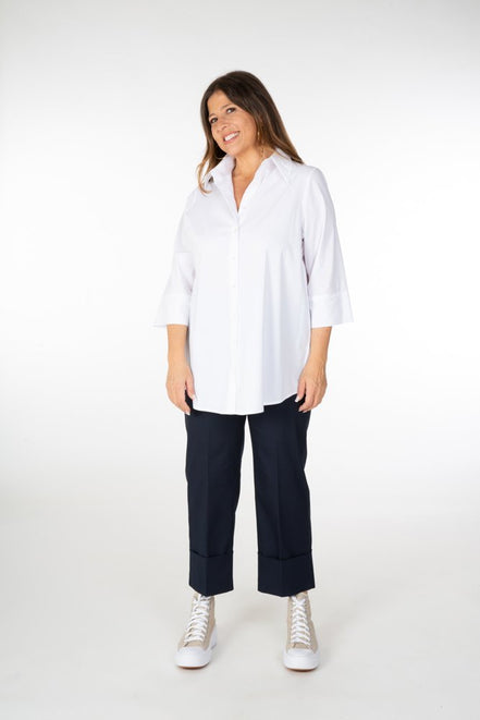 Camicia Milano cotone bianco