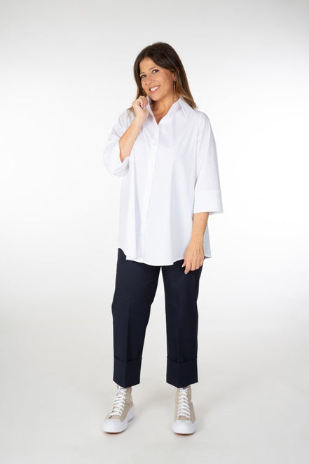 Camicia Milano cotone bianco