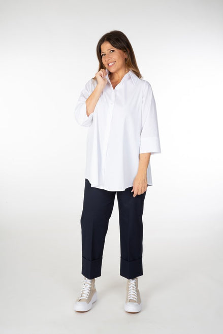 Camicia Milano cotone bianco