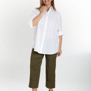 Camicia Milano sangallo bianco