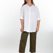 Camicia Milano sangallo bianco