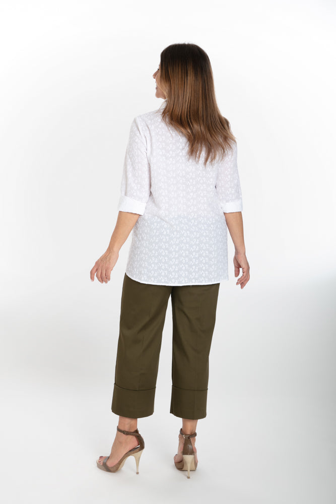 Camicia Milano sangallo bianco