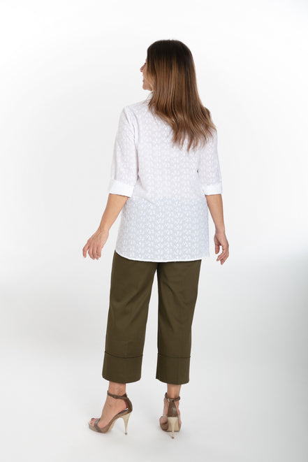 Camicia Milano sangallo bianco