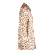 Camicia  Milano satin di viscosa stampa fiori crema