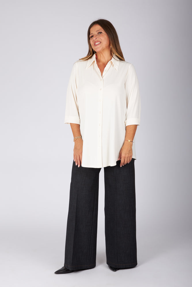 Camicia Milano fluido burro