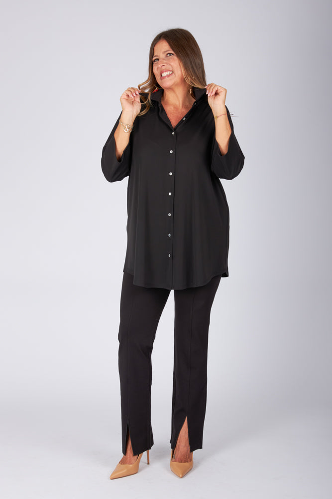 Camicia Milano fluido nero