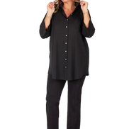 Camicia Milano fluido nero
