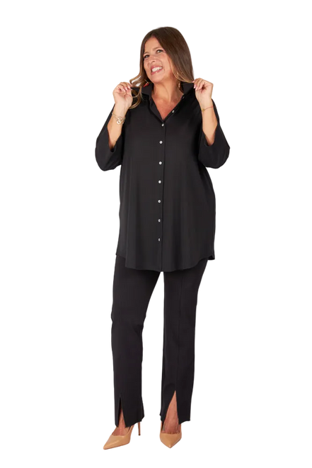 Camicia Milano fluido nero
