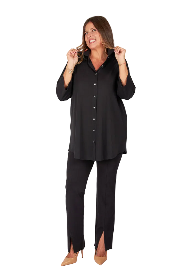 Camicia Milano fluido nero