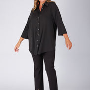 Camicia Milano fluido nero