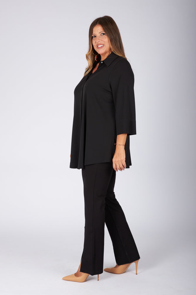 Camicia Milano fluido nero