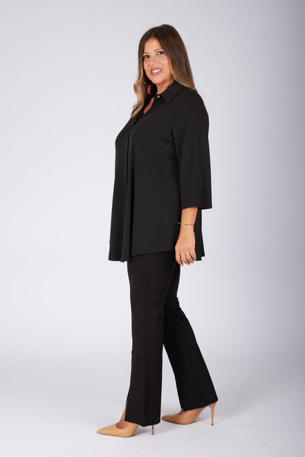 Camicia Milano fluido nero
