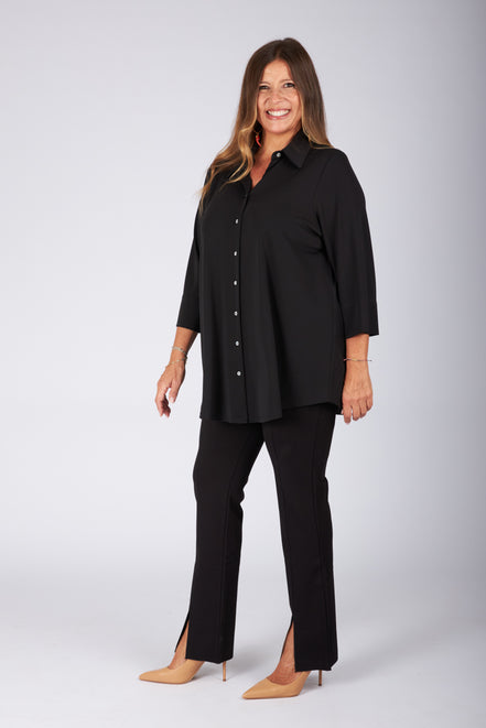Camicia Milano fluido nero