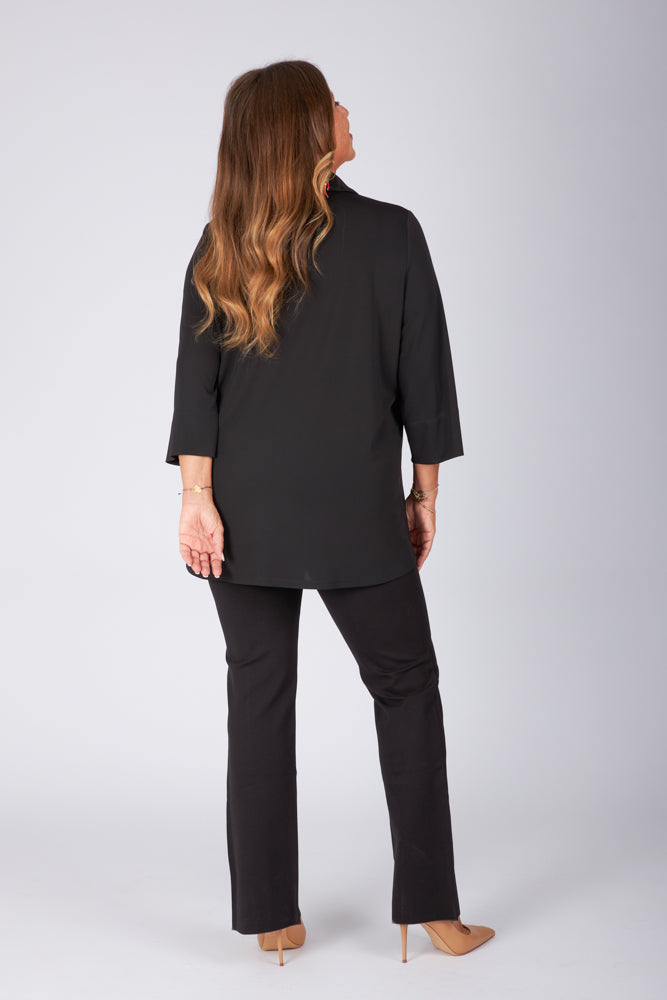 Camicia Milano fluido nero