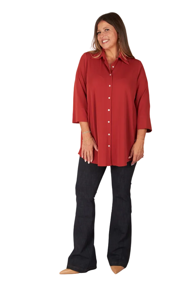 Camicia Milano fluido terra di siena