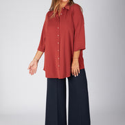Camicia Milano fluido terra di siena