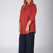 Camicia Milano fluido terra di siena