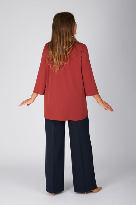 Camicia Milano fluido terra di siena
