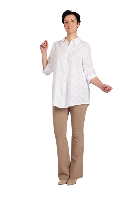Camicia Milano in garza bianca