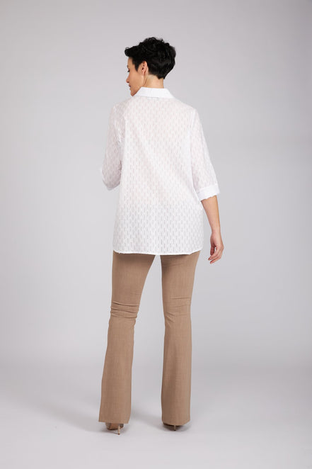 Camicia Milano in garza bianca